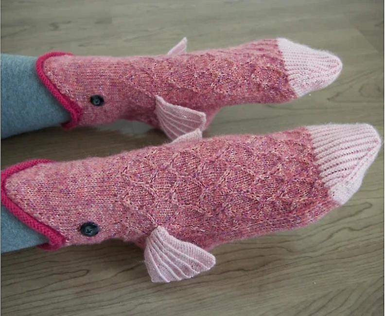 Fish Knitted Socks