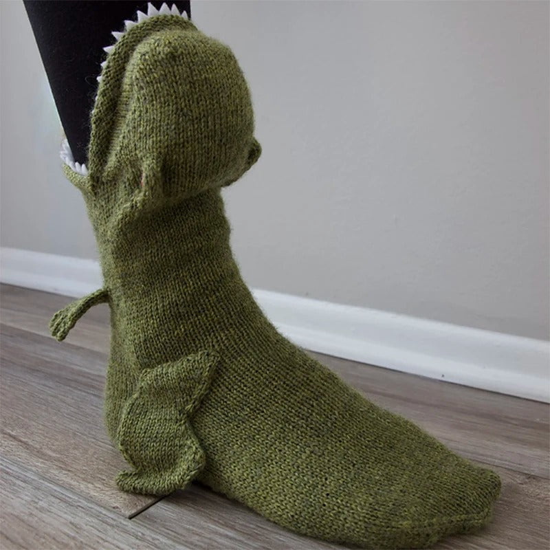 Dino Knitted Socks