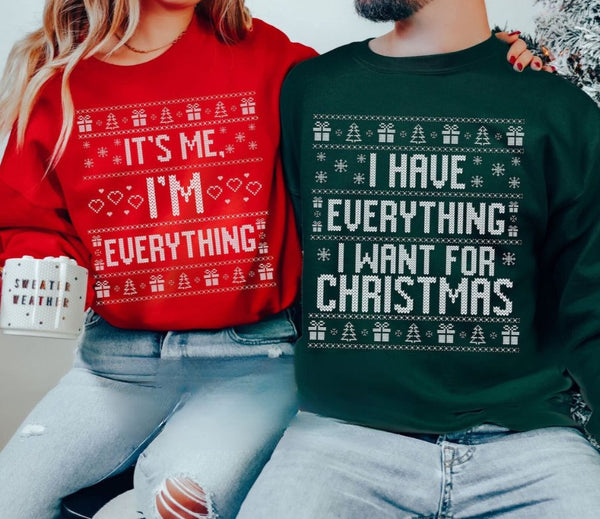 Everything I Want Couples Sweatshirts Set