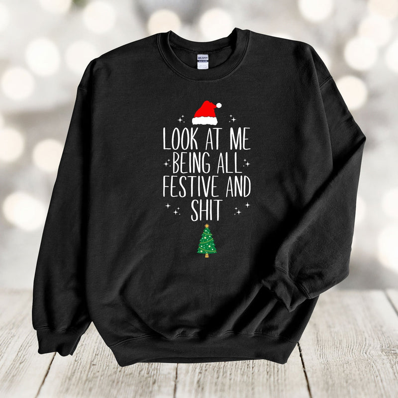 Festive And Sh*t Christmas Sweater