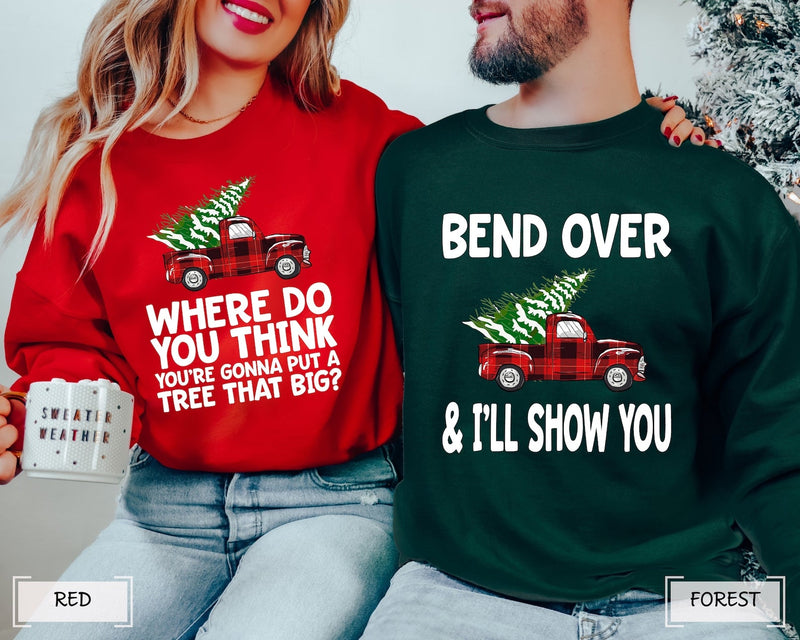 Bend Over and I'll Show You Couples Sweatshirts Set