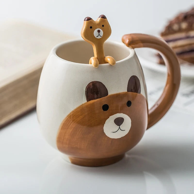 Cartoon Ceramic Mug Set