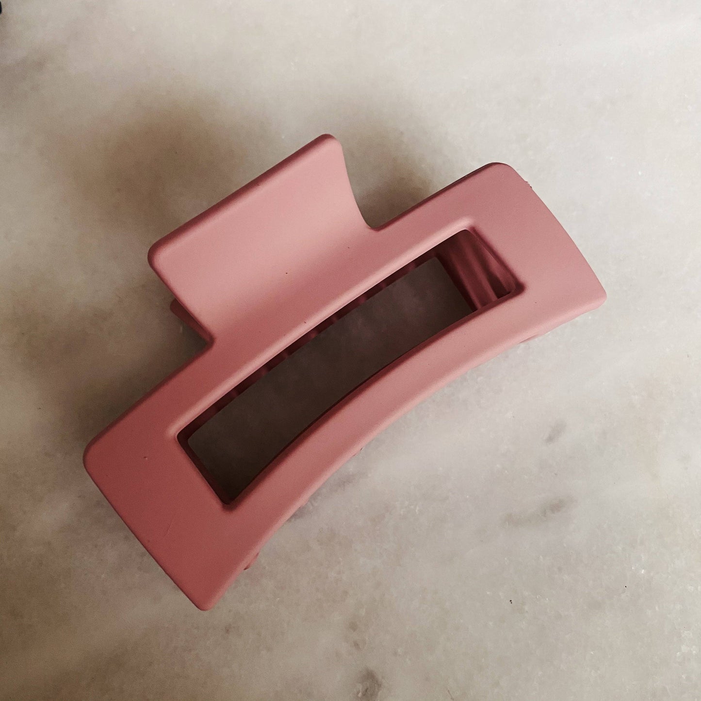 Pink Square Claw Clips